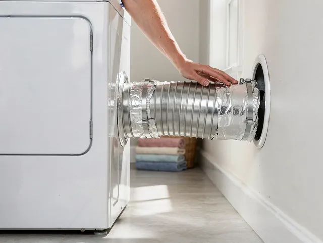 Professional dryer vent hose installation by West Haven Dryer Vent Cleaning in West Haven